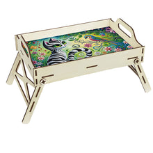 Load image into Gallery viewer, 5D DIY Kitten Diamond Painting Wooden Serving Tray with Handle for Coffee Table
