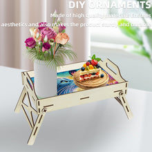 Load image into Gallery viewer, 5D DIY Butterfly-Kitten Diamond Painting Serving Tray with Handle for Home Decor
