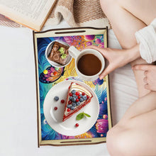 Load image into Gallery viewer, 5D DIY Butterfly-Kitten Diamond Painting Serving Tray with Handle for Home Decor
