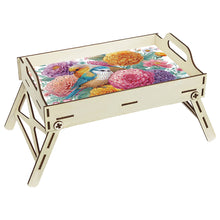 Load image into Gallery viewer, 5D DIY Flower-Bird Diamond Painting Serving Tray with Handle for Coffee Table
