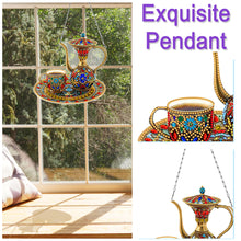 Load image into Gallery viewer, 2D Flat Afternoon Tea DIY Diamond Art Pendant Window Hanging Art for Home Decor
