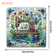 Load image into Gallery viewer, 2D Flat Sewing Machine DIY Diamond Art Pendant Window Hanging Art for Home Decor
