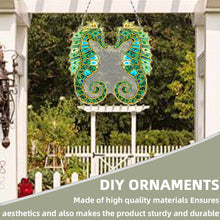 Load image into Gallery viewer, 2D Flat Seahorse DIY Diamond Art Pendant Window Hanging Art for Home Wall Decor

