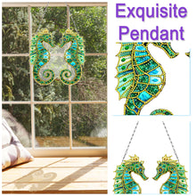 Load image into Gallery viewer, 2D Flat Seahorse DIY Diamond Art Pendant Window Hanging Art for Home Wall Decor
