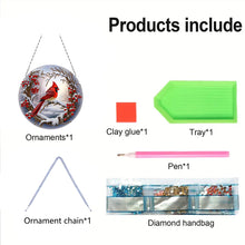 Load image into Gallery viewer, 2D Flat Redbird DIY Diamond Art Pendant Window Hanging Art for Home Decoration

