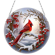 Load image into Gallery viewer, 2D Flat Redbird DIY Diamond Art Pendant Window Hanging Art for Home Decoration
