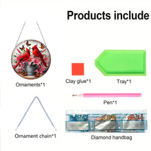 Load image into Gallery viewer, 2D Flat Redbird DIY Diamond Art Pendant Window Hanging Art for Home Decoration
