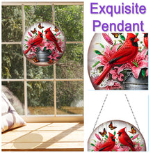 Load image into Gallery viewer, 2D Flat Redbird DIY Diamond Art Pendant Window Hanging Art for Home Decoration
