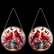 Load image into Gallery viewer, 2D Flat Redbird DIY Diamond Art Pendant Window Hanging Art for Home Decoration
