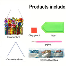 Load image into Gallery viewer, 2D Flat Book DIY Diamond Art Pendant Window Hanging Art for Home Decoration

