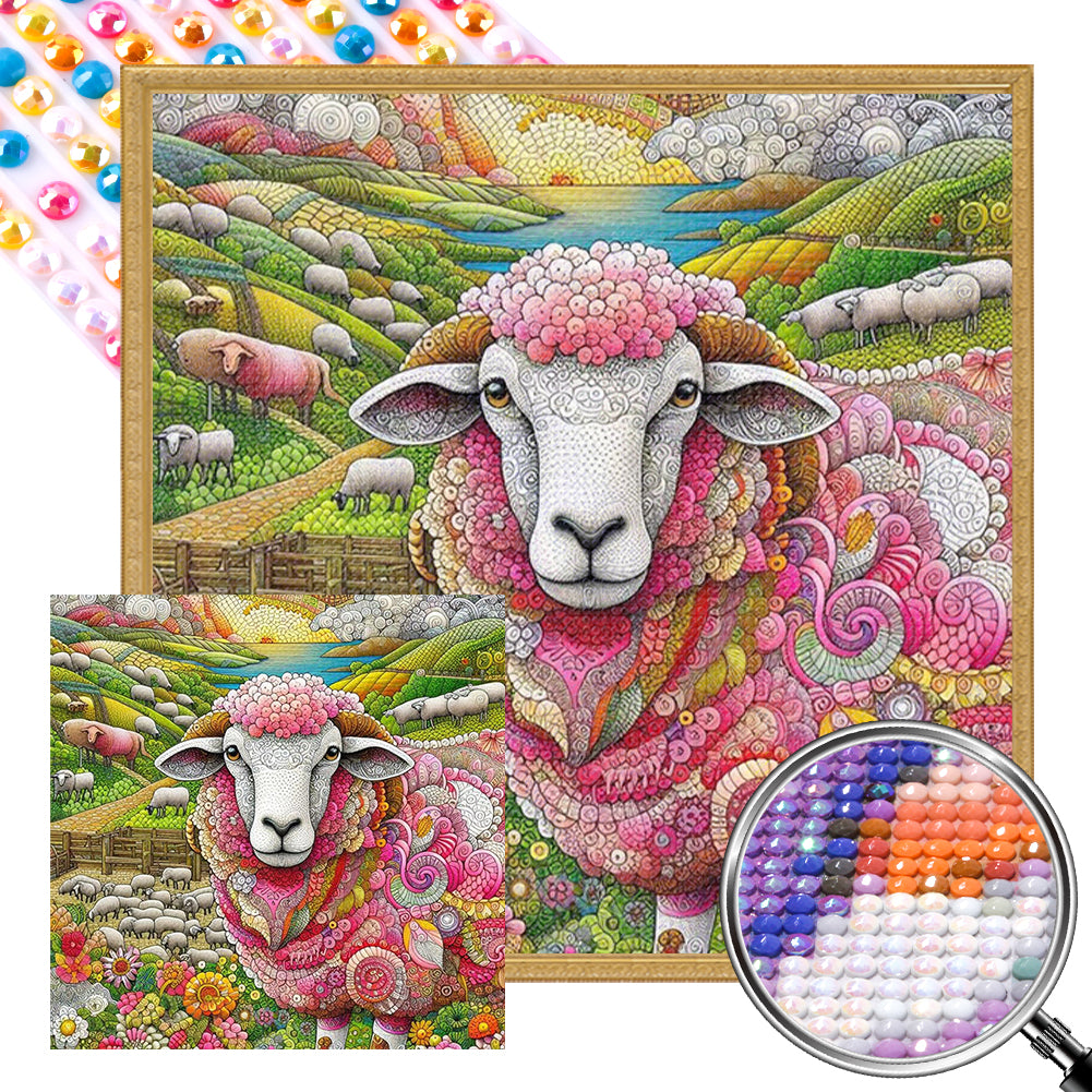 AB Diamond Painting - Full Round - Dream Sheep (40*40CM)