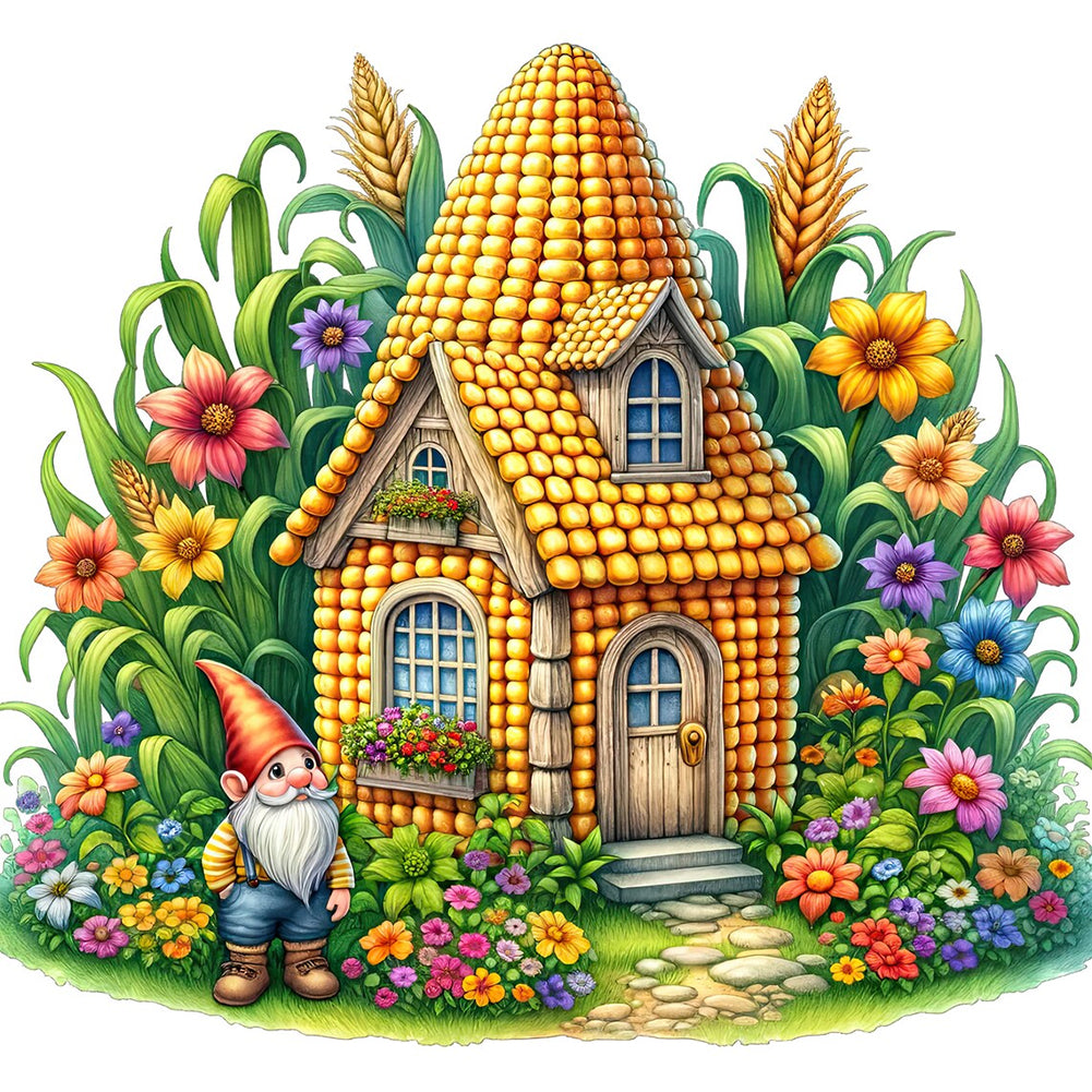 Diamond Painting - Full Round - Corn House (40*40CM)