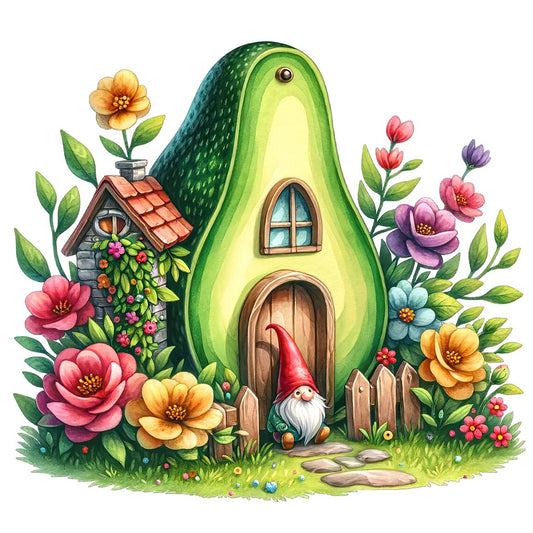 Diamond Painting - Full Round - Avocado House (40*40CM)
