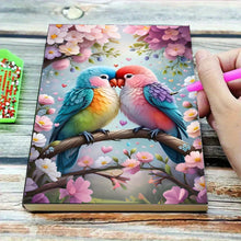 Load image into Gallery viewer, 5D DIY Love Parrot Diamond Art Painting Notebook Kit Crystal Notepad Sketchbook
