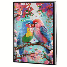 Load image into Gallery viewer, 5D DIY Love Parrot Diamond Art Painting Notebook Kit Crystal Notepad Sketchbook
