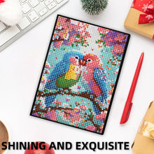 Load image into Gallery viewer, 5D DIY Love Parrot Diamond Art Painting Notebook Kit Crystal Notepad Sketchbook
