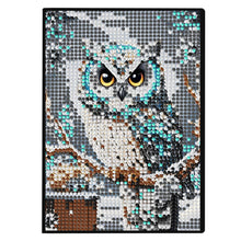 Load image into Gallery viewer, 5D DIY Owl Diamond Art Painting Notebook Kit Crystal Notepad Sketchbook Gifts
