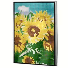 Load image into Gallery viewer, 5D DIY Sunflower Diamond Art Painting Notebook Kit Crystal Notepad Sketchbook

