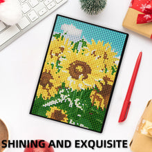 Load image into Gallery viewer, 5D DIY Sunflower Diamond Art Painting Notebook Kit Crystal Notepad Sketchbook
