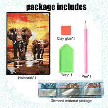 Load image into Gallery viewer, 5D DIY Elephant Diamond Art Painting Notebook Kit Crystal Notepad Sketchbook
