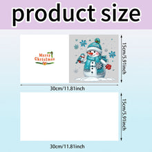 Load image into Gallery viewer, 6PCS DIY Diamond Art Snowman Greeting Cards Xmas Designs Diamond Art Postcards Christmas
