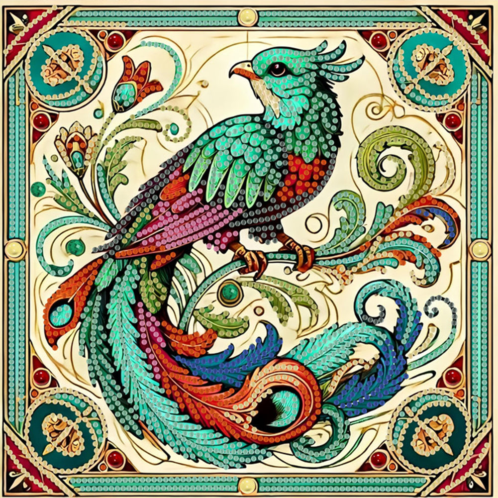 Diamond Painting - Partial Special Shaped - Phoenix (30*30CM)