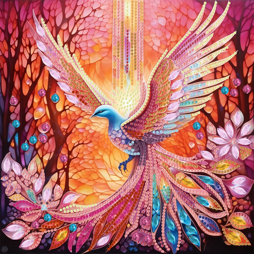 Diamond Painting - Partial Special Shaped - Hummingbird (30*30CM)