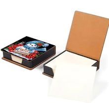 Load image into Gallery viewer, 5D DIY Leather Snowman Diamond Painting Notecard Box Gem Art Sticky Note Holder Christmas
