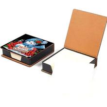Load image into Gallery viewer, 5D DIY Leather Snowman Diamond Painting Notecard Box Gem Art Sticky Note Holder Christmas
