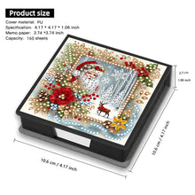 Load image into Gallery viewer, 5D DIY Leather Santa Claus Diamond Painting Notecard Box Gem Art Note Holder Christmas
