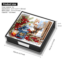 Load image into Gallery viewer, 5D DIY Leather Elk Diamond Painting Notecard Box Gem Art Sticky Note Holder Christmas
