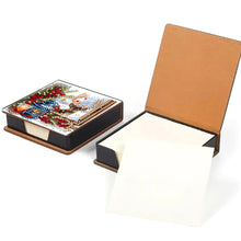 Load image into Gallery viewer, 5D DIY Leather Elk Diamond Painting Notecard Box Gem Art Sticky Note Holder Christmas
