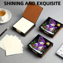 Load image into Gallery viewer, 5D DIY Leather Snowman Diamond Painting Notecard Box Gem Art Sticky Note Holder Christmas
