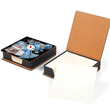 Load image into Gallery viewer, 5D DIY Leather Snowman Diamond Painting Notecard Box Gem Art Sticky Note Holder Christmas

