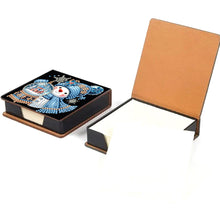 Load image into Gallery viewer, 5D DIY Leather Snowman Diamond Painting Notecard Box Gem Art Sticky Note Holder Christmas
