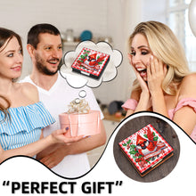 Load image into Gallery viewer, 5D DIY Leather Cardinal Diamond Painting Notecard Box Gem Art Sticky Note Holder Christmas
