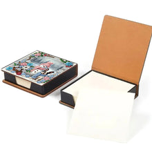 Load image into Gallery viewer, 5D DIY Leather Snowman Dog Diamond Painting Notecard Box Gem Art Note Holder
