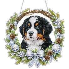 Load image into Gallery viewer, 2D Flat Dog DIY Acrylic Rhinestone Diamond Art Window Pendants Door Decoration
