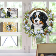 Load image into Gallery viewer, 2D Flat Dog DIY Acrylic Rhinestone Diamond Art Window Pendants Door Decoration
