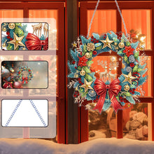 Load image into Gallery viewer, 2D Flat Garland DIY Acrylic Rhinestone Diamond Art Window Pendants Door Decor
