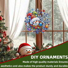 Load image into Gallery viewer, 2D Flat Snowflakes DIY Acrylic Rhinestone Diamond Art Window Pendants Door Decor
