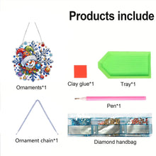 Load image into Gallery viewer, 2D Flat Snowflakes DIY Acrylic Rhinestone Diamond Art Window Pendants Door Decor
