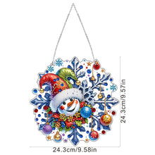 Load image into Gallery viewer, 2D Flat Snowflakes DIY Acrylic Rhinestone Diamond Art Window Pendants Door Decor
