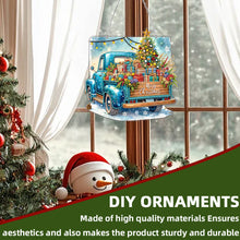 Load image into Gallery viewer, 2D Flat Christmas Car DIY Acrylic Rhinestone Diamond Art Window Pendants Decor
