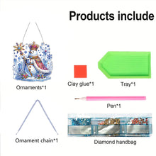 Load image into Gallery viewer, 2D Flat Snow King DIY Acrylic Rhinestone Diamond Art Window Pendants Door Decor
