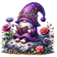 Load image into Gallery viewer, Diamond Painting - Full Round - Reading Gnome (40*40CM)
