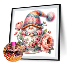 Load image into Gallery viewer, Diamond Painting - Full Round - Gnome And Flower Cup (40*40CM)

