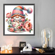 Load image into Gallery viewer, Diamond Painting - Full Round - Gnome And Flower Cup (40*40CM)
