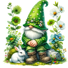 Load image into Gallery viewer, Diamond Painting - Full Round - Green Gnome (40*40CM)
