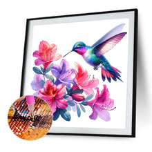 Load image into Gallery viewer, Diamond Painting - Full Round - Hummingbird And Azalea (30*30CM)
